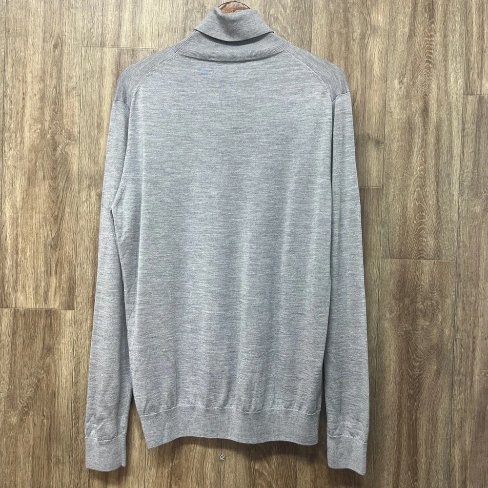 Jack Victor Wool Cashmere Silk Blend Turtleneck Sweater